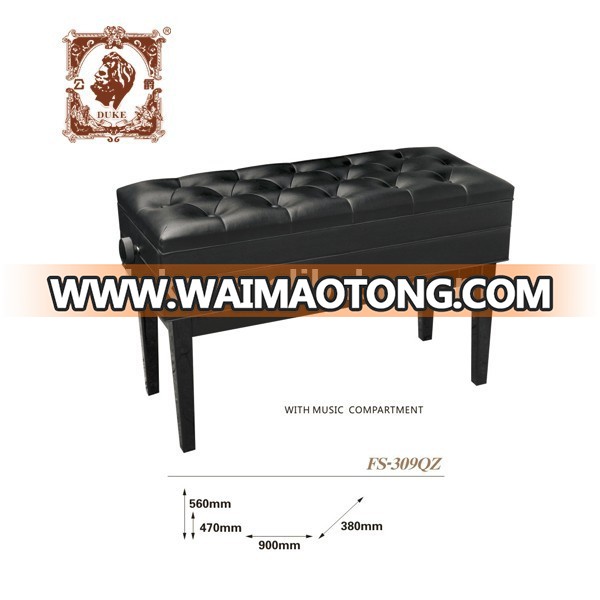 Modern Double piano bench with music compartment dining stools